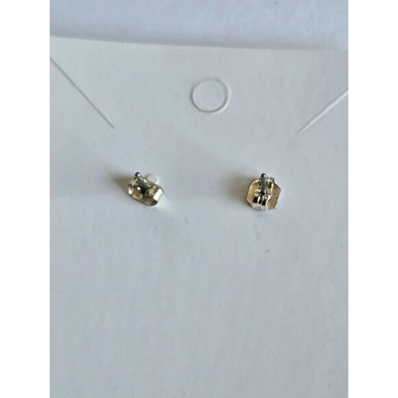 Extra Small Dainty Pink Ballet Slipper Pierced Post Earrings Pink Butterfly Back - Picture 7 of 8